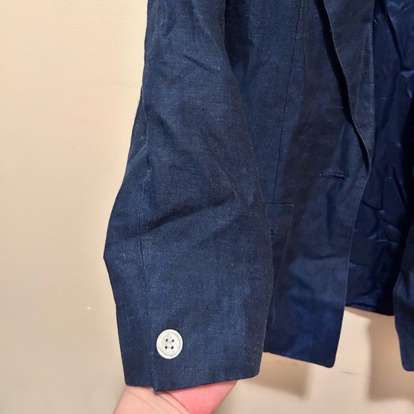 Vintage Anne Klein II Women’s Linen Blazer 6 - Picture 4 of 5